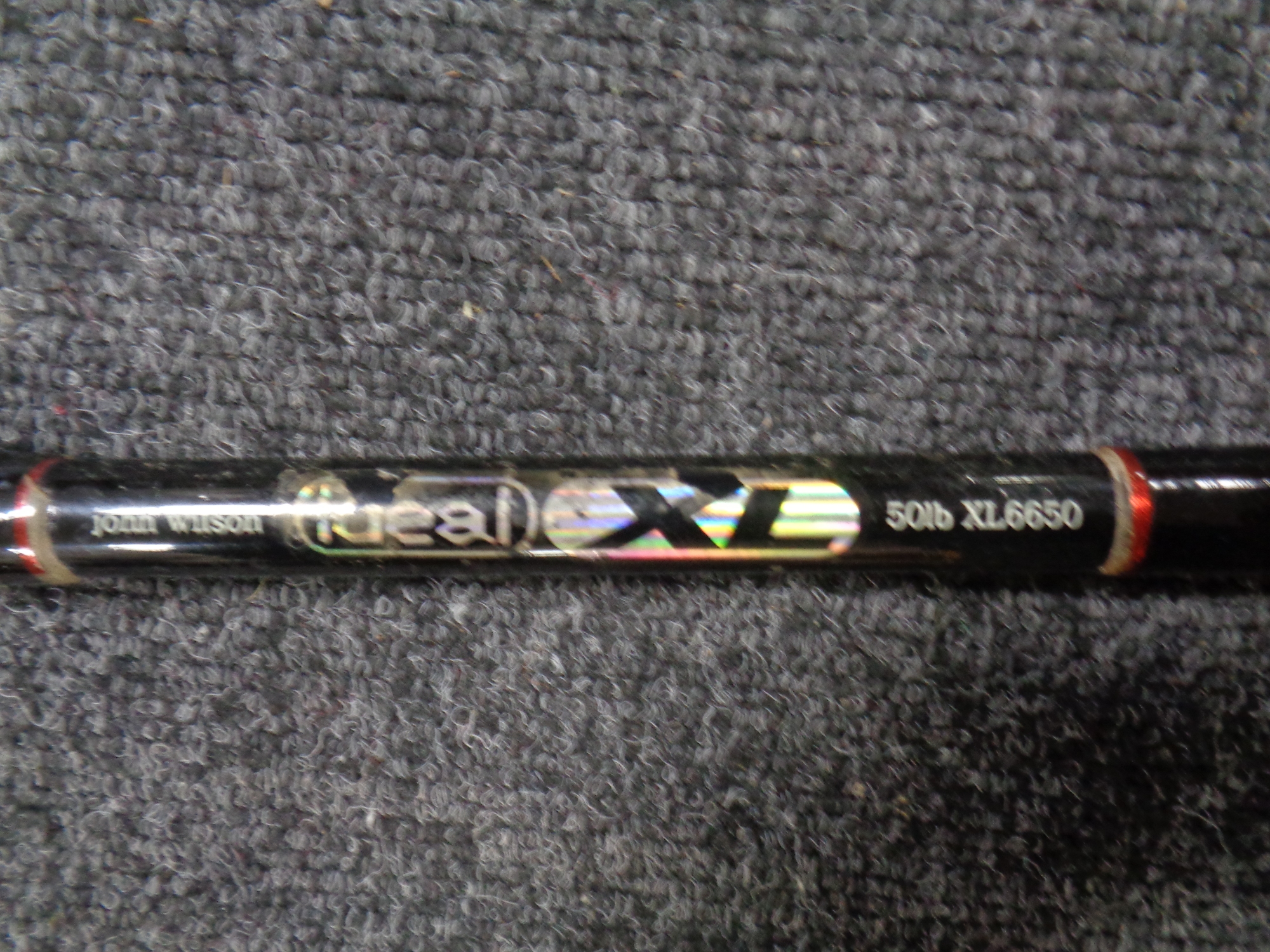 A John Wilson XL 6650 carp rod together with Scarborough fishing reel - Image 2 of 2