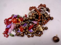 A small quantity of beads,