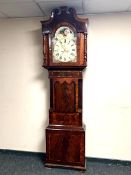 A nineteenth century longcase clock by Slator Burton, with painted moonphase dial, dial width 36 cm,