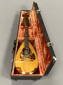 A Raffaele Calace bowl back mandolin, cased.