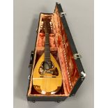 A Raffaele Calace bowl back mandolin, cased.