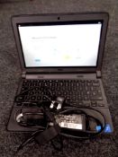 A Dell chromebook with lead