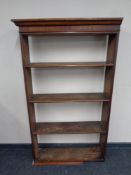 A set of 19th century mahogany open bookshelves