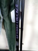 A Drennan Series 7 Puddle Chucker three piece carp rod with protective bag