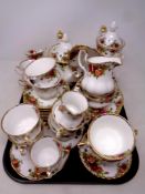 Approximately 48 pieces of Royal Albert Old Country Roses tea and coffee china