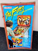 A Coleco The Fonz electric pinball machine in original retail box