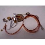 A quantity of copper bracelets, costume jewellery,