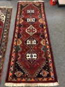 A Caucasian Afshar runner 85 x 232 cm