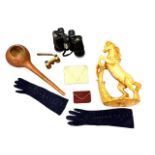 Assorted collectables to include Rodenstock opera spectacles, Admiral II 12 x 50 binoculars,