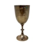 A silver trophy cup, engraved 'Tally-Ho competition, September 16th 1905, Second prize',