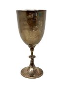 A silver trophy cup, engraved 'Tally-Ho competition, September 16th 1905, Second prize',