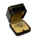An old cut diamond solitaire ring, approximately 2.