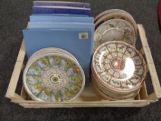 A box of Wedgwood calendar plates