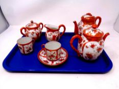 A Japanese finely decorated part tea set