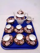 A tray of fifteen piece Royal Standard bone china coffee service