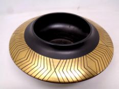 A Crown Devon Memphis Art Deco flower bowl