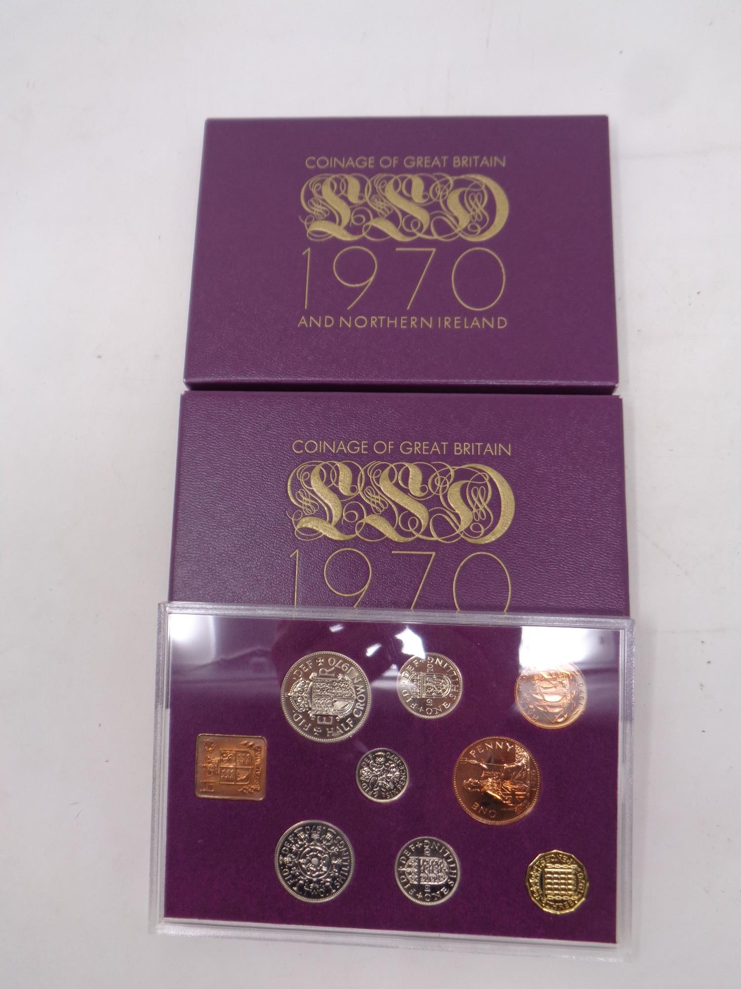 Two 1970's coins of Great Britain and Northern Ireland coin sets