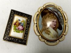 Two vintage brooches