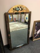 A Japanese lacquered mirror,