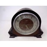 A 1930's oak cased Smiths Enfield mantel clock