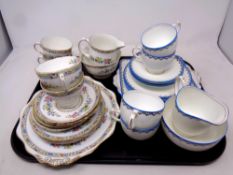 A tray of nineteen piece Paragon Seamaster tea service together with a further fifteen pieces of
