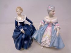 Two Royal Doulton figures; Southern Belle, together with Fragrance, HN2334.