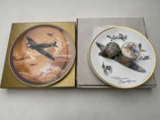 A Royal Doulton Vickers Super Marine Spitfire limited edition plate with box and certificate