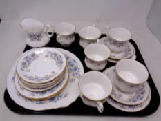 A tray of twenty piece Royal Kent bone china tea service