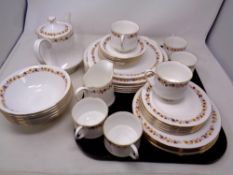 A thirty-nine piece Royal Kent Golden Glory bone china tea and dinner service