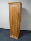 A pine sentry door cabinet