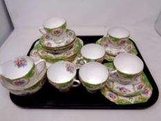 A tray of twenty one piece Royal Grafton bone china tea service