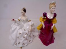 Two Royal Doulton figures; My Love, HN2339, together with Loretta, HN2337.