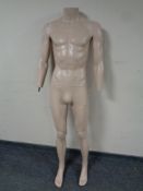 A male shop mannequin (a/f)