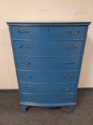 A mid 20th century Danish painted six drawer chest