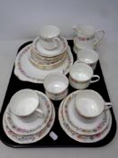 A tray of twenty one piece Royal Albert Belinda bone china tea service