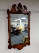 A 19th century mahogany Chippendale style wall mirror