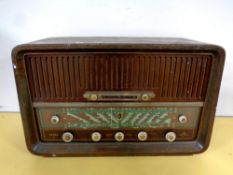 A mid 20th century Eltra Air Empress valve radio