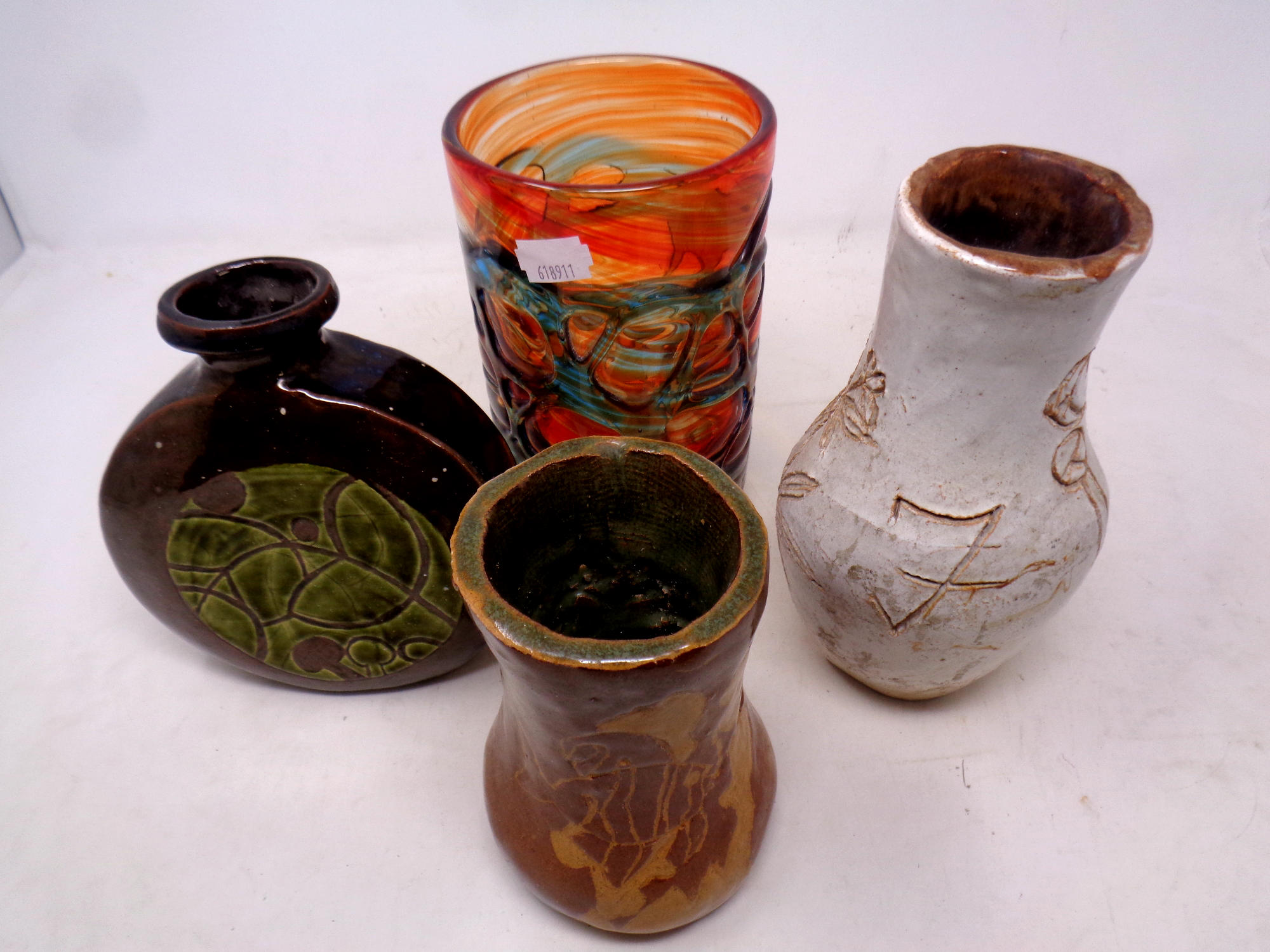 A Mdina glass vase,