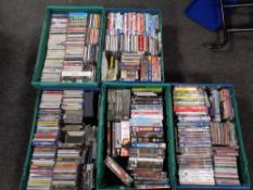 Five crates of assorted CDs,