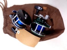 Two Bass multiplier reels