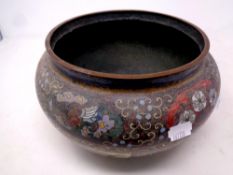 A Chinese cloisonne planter,