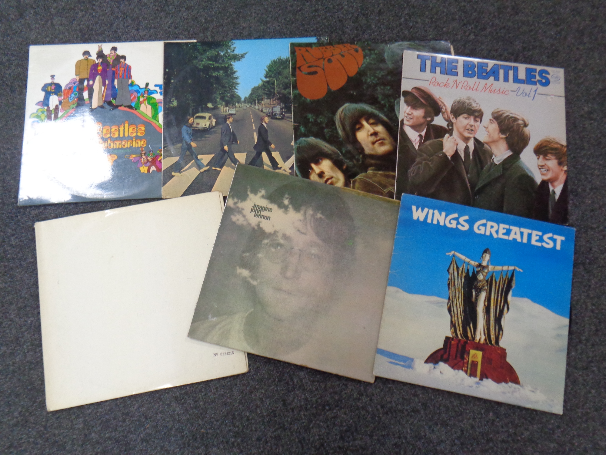 A box of a quantity of vinyl LP's to include many by The Beatles and The Beach Boys including - Image 3 of 7