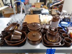 An extensive Wedgwood Sterling oven to table tea,