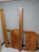 Two 3' teak bed frames