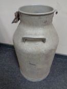 An aluminium milk churn (no lid)