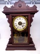 A 19th century Seth Thomas Clock Company American 8 day half hour strike mantel clock
