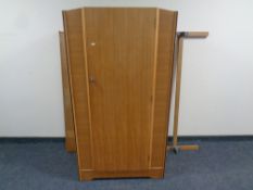 A mid 20th century Avalon Yatton gent's wardrobe and matching 4'6 bed ends