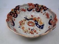 A 19th century ironstone bowl