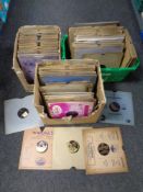 Three boxes of 78's records - HMV, Parlophone,