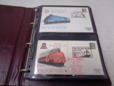 An album of British Rail first day covers
